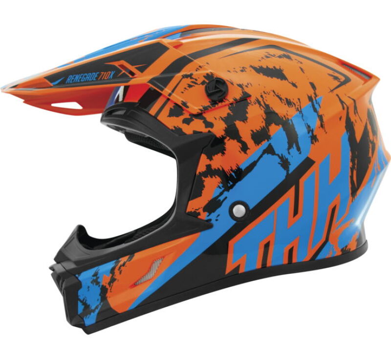 THH Helmets T710XR Renegade Orange/Blue - Small