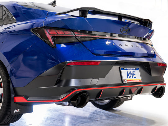 AWE Tuning 22-26 Hyundai Elantra N Track Edition Cat-Back Exhaust - Diamond Black Tips