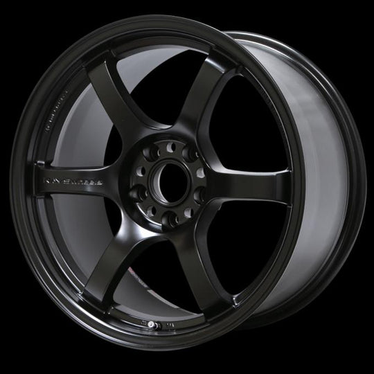 Gram Lights 57DR 15x8.0 +28 4x100 Semi Gloss Black Wheel