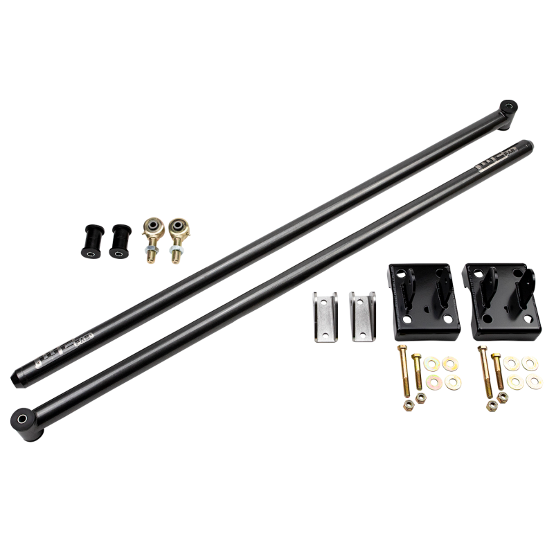 Wehrli 11-19 Chevy & GMC Duramax RCLB/CCSB/ECSB 60in. Traction Bar Kit - Gloss Black