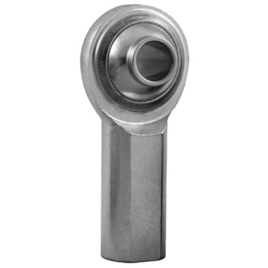 QA1 PCY Series 2-Pc Rod End - Female/Right Hand - .75in Bore x 3/4-16 - Hi-Misalign - Steel w/PTFE