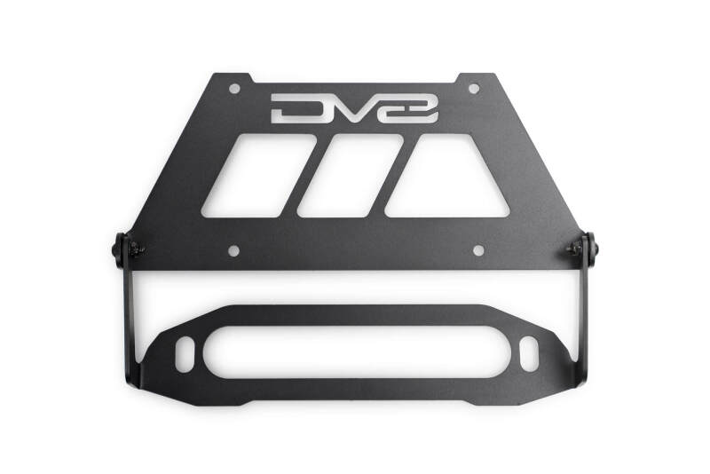 DV8 Offroad Fairlead Mounted Flip-Up License Plate Bracket