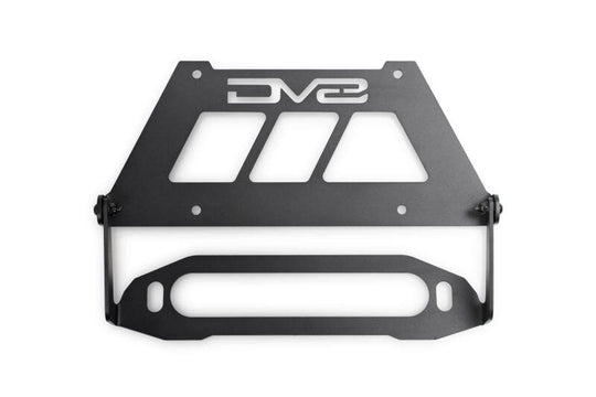 DV8 Offroad Fairlead Mounted Flip-Up License Plate Bracket