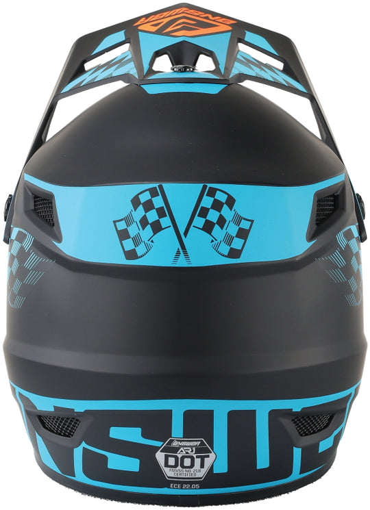 Answer AR1 Sweep Helmet Black/Astana/Hyper Orange Youth - Small