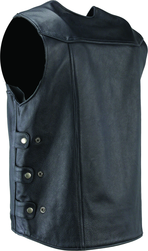 Kuryakyn Leather By River Road Plains Leather Vest Black - Small