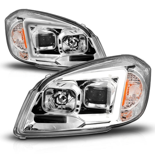 ANZO 05-10 Chevrolet Cobalt / 07-10 Pontiac G5 LED Projector Headlights Black Housing