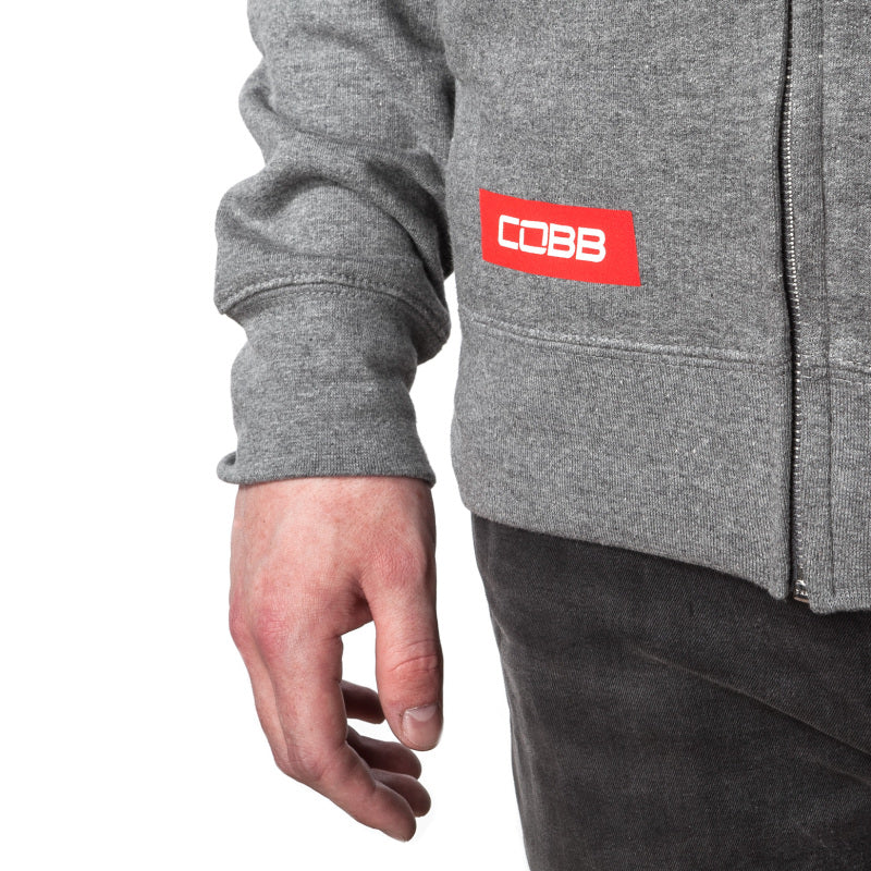 Cobb Grey Zippered Hoodie - Size X-Small