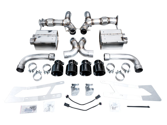 AWE Tuning 2023 C8 Corvette Z06 SwitchPath Cat-Back Exhaust - Diamond Black Tips