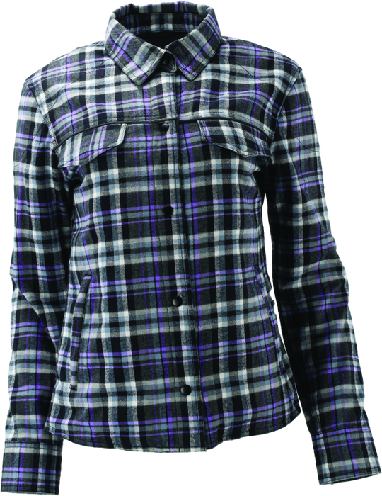 River Road Cameo Flannel Moto Shirt Womens - Small