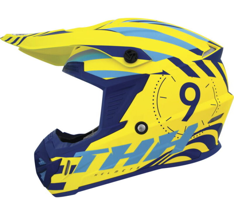 THH Helmets T730X Twister Yellow/Blue - XS