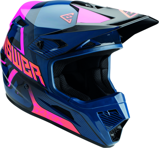 Answer AR1 Vendetta Helmet Dark Blue/Rhodamine/Orange Youth - Small