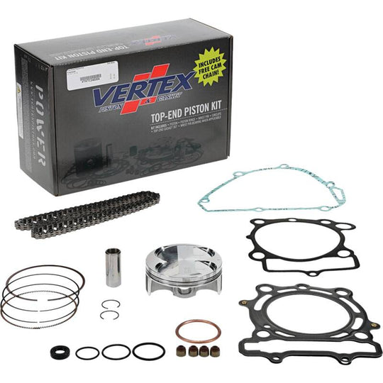 Vertex Piston 15-16 Kawasaki KX 250 F 250cc Forged Replica Top-End Piston Kit 13.8:1 Comp.