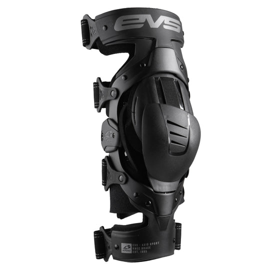 EVS Axis Sport Knee Brace Black/Black/Grey - XL/Right