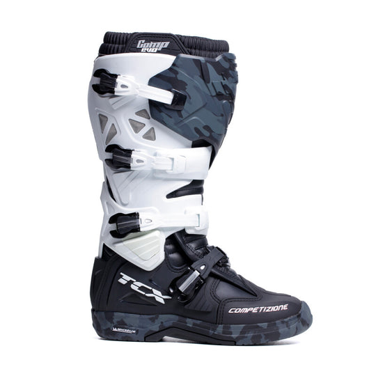 TCX Comp Evo 2 Michelin Boot Black/White/Camo Size - 48