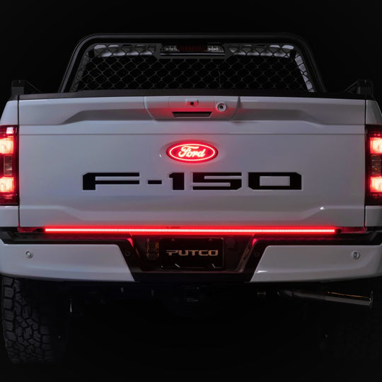 Putco 20-22 Ford Super Duty 60In Direct Fit Blade Kit Tailgate Bars (w/ LED or Halogen lamps)