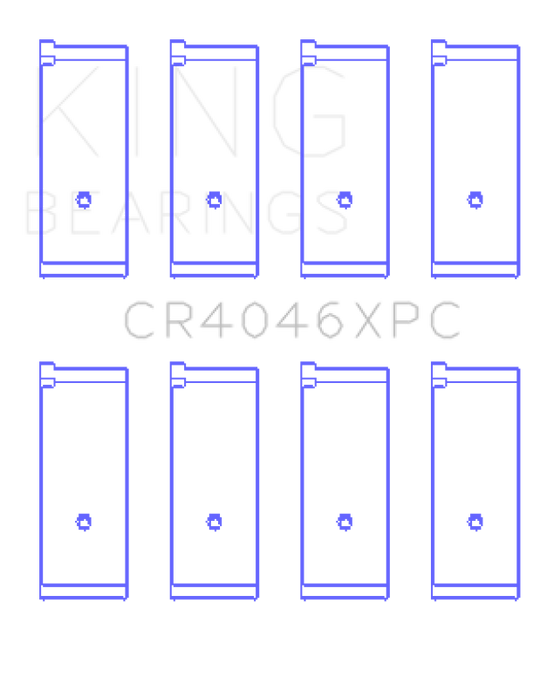 King Engine Bearings Honda B20B4/B20Z2/D16 Series/Zc/16V (Size +0.50mm) Connecting Rod Bearing Set