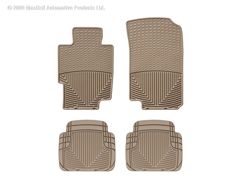 WT Rubber Mats - Rear - Tan