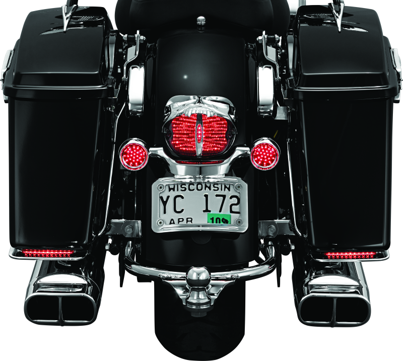 Kuryakyn Zombie Taillight Cover Chrome