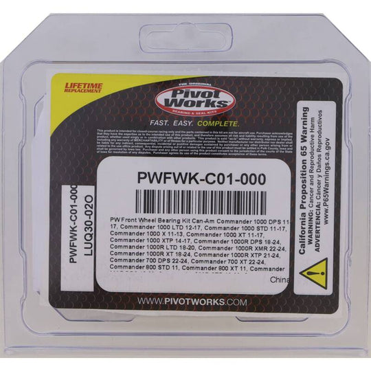 Pivot Works 06-15 Can-Am Outlander 400 STD 4x4 PW - Front Wheel Bearing Kit