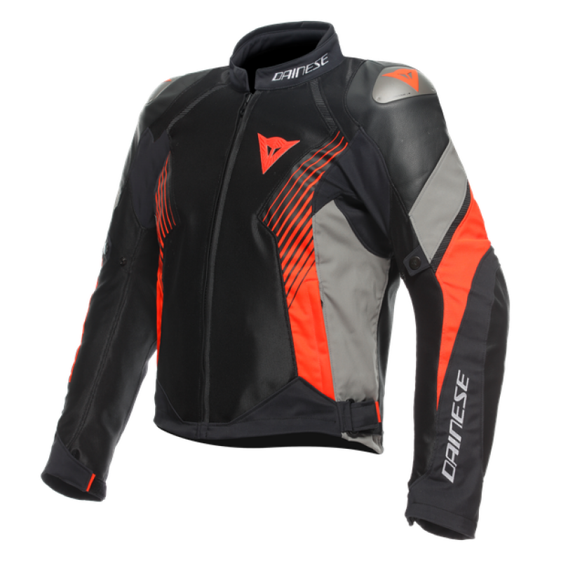 Dainese Super Rider 2 Absoluteshell Jacket Black/Dark Gull Gray/Fluorescent Red Size - 54