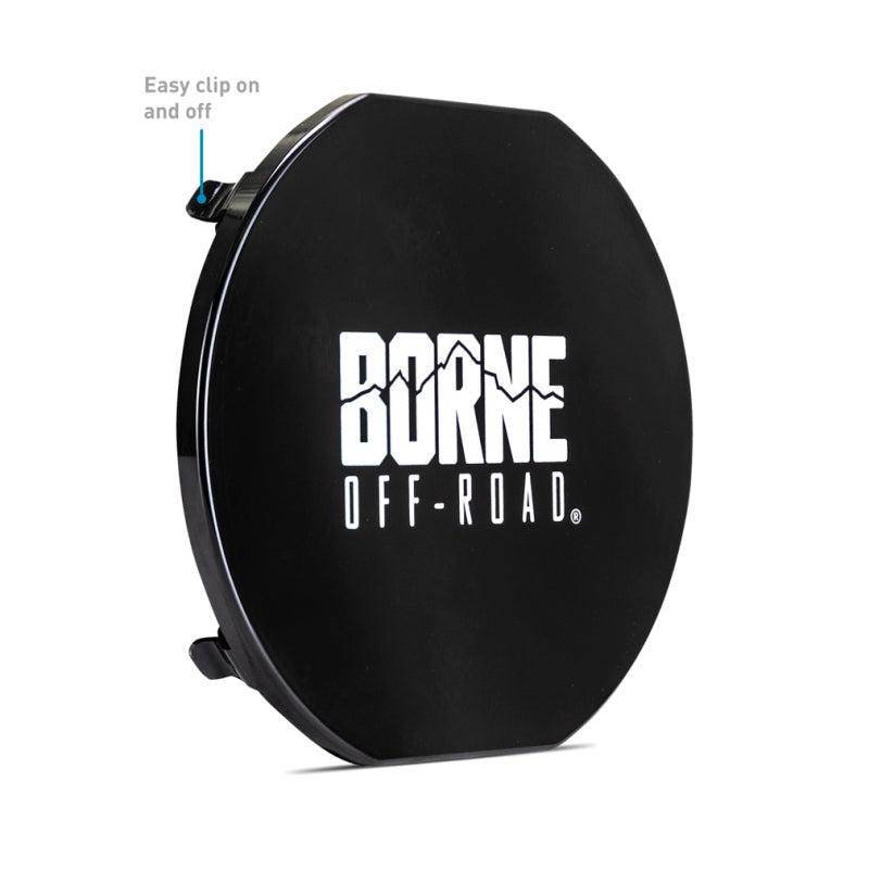 Borne Off-Road 7in Round Light Cover Black