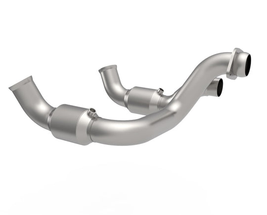 Kooks 20-22 Ford F250 7.3L V8 / Ford F350 7.3L V8 1-7/8in x 3in SS Headers w/ H.O. Green Catted Conn