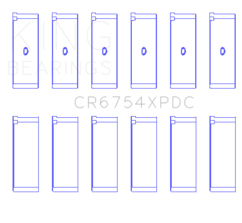 King Engine Bearings Toyota 2Jzge/2Jzgte/24V 3.0L (Size +.026mm) Connecting Rod Bearing Set