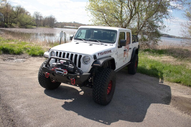 Fishbone Offroad 2018+ Jeep Wrangler JL/JLU/2020+ Gladiator JT  Steel Front Fender Flares  - Black