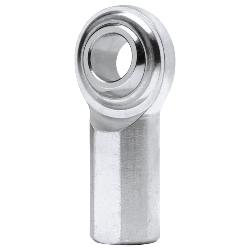 QA1 G Series 2-Pc Rod End - Female/Left Hand - .625in Bore x 5/8-18 - Stainless Steel w/PTFE