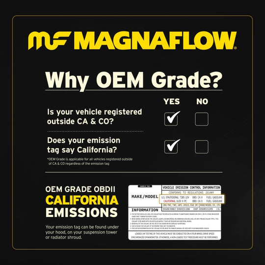 Magnaflow 10-11 Cayenne V8 4.8 OEM Underbody Direct Fit Converter