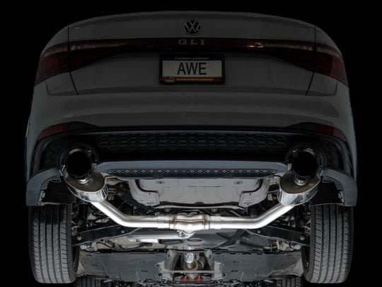 AWE Tuning 22-25 Volkswagen Jetta GLI Touring Edition Exhaust - Diamond Black Tips