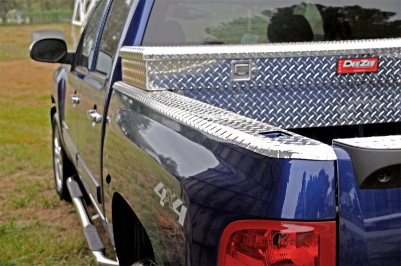 Deezee 99-07 Chevrolet Silverado Bed Cap Wrap W/Stake Pockets Brite-Tread Aluminum 6 1/2Ft Bed