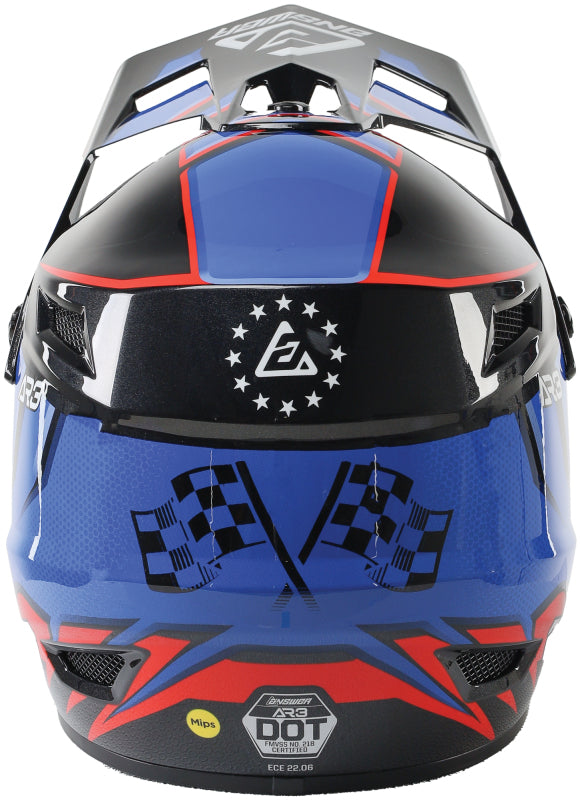 Answer AR3 Fari Helmet Red/White/Blue - Small