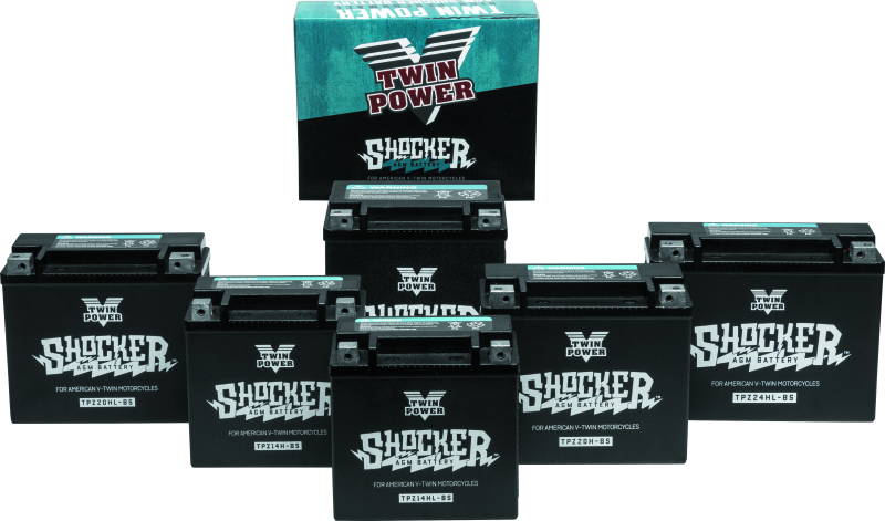 Twin Power YTX-14 Shocker Battery Replaces H-D 65948-00 220 CCA