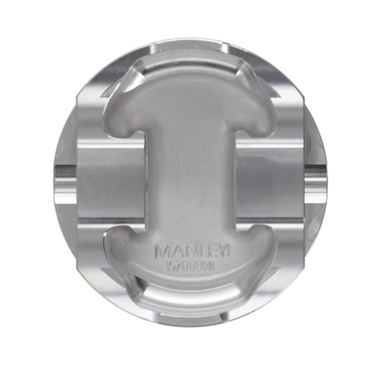 Manley Ford 3.7L Cyclone 3.780in Bore +2.0cc Coated Dome Platinum Series Pistons