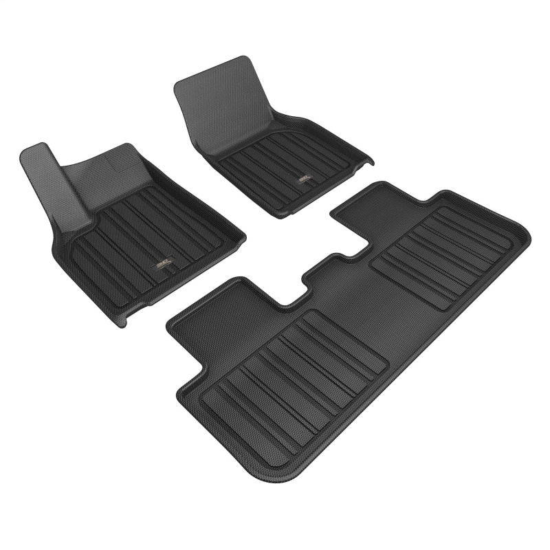 3D MAXpider 2026 Tesla Model Y Juniper Elitect 1st &amp; 2nd Row Floormats - Black
