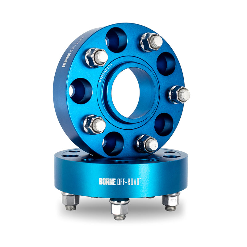 Borne Off-Road Wheel Spacers - 5x127 - 71.6 - 30mm - M14 - Blue