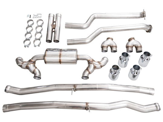 AWE Tuning BMW G90/G99 M5 Touring Edition Cat-Back Exhaust - Chrome Silver Tips