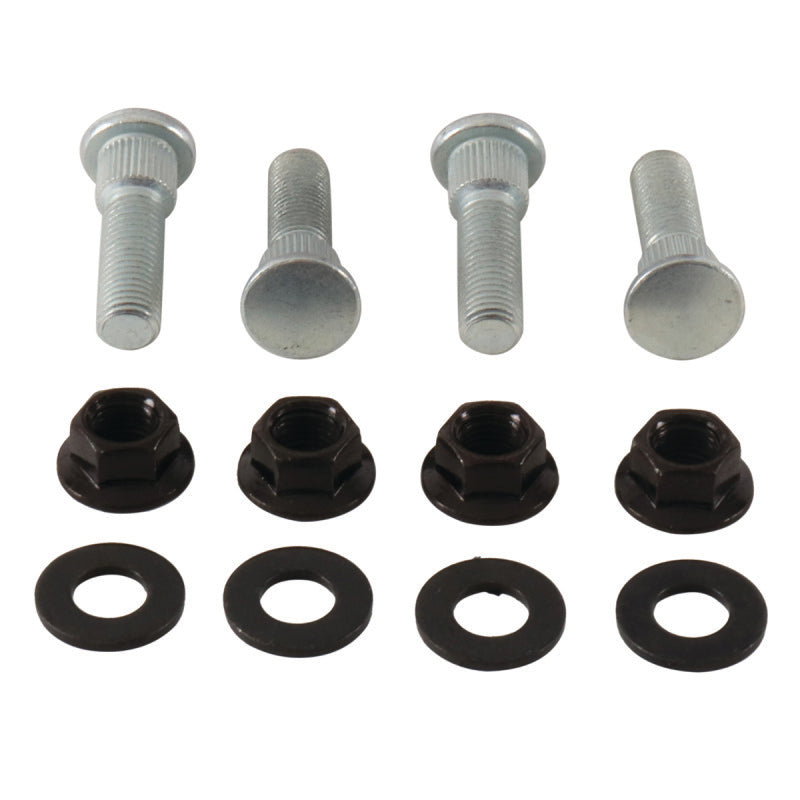 QuadBoss 04-06 Yamaha YFM350R Raptor Front Wheel Stud &amp; Nut Kit