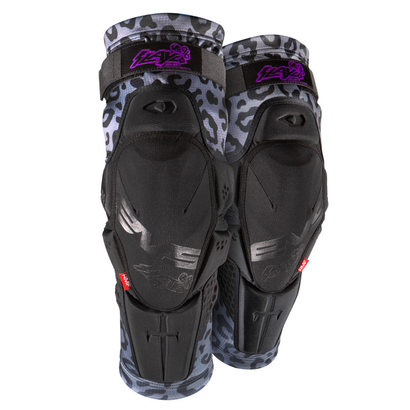 EVS Slayco96 Knee Guard Pair Ghost/Leopard - Small/Medium