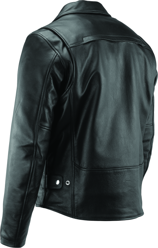 River Road Ironclad Classic Leather Jacket Black - Small