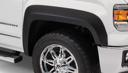 Bushwacker 19-24 GMC Sierra 1500 69.9in. & 79.4in. Bed Extend-A-Fender Style Flares 2pc - Black