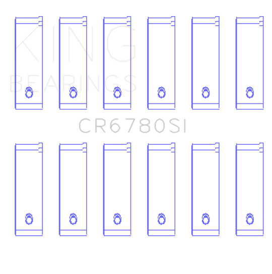 King Engine Bearings Chrysler 2.7L (Size +0.25mm) Connecting Rod Bearing Set