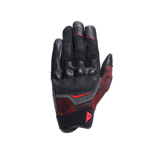 Dainese Ermex Gloves Black/Red-Lava - Large