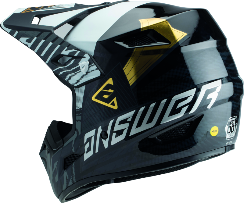 Answer AR3 Ronin Helmet Black/White/Gold - Small