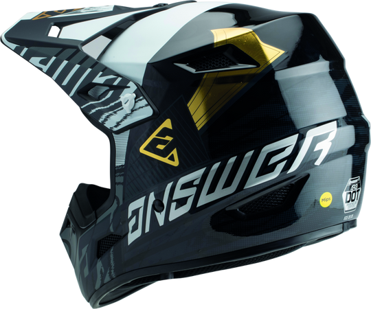 Answer AR3 Ronin Helmet Black/White/Gold - Small