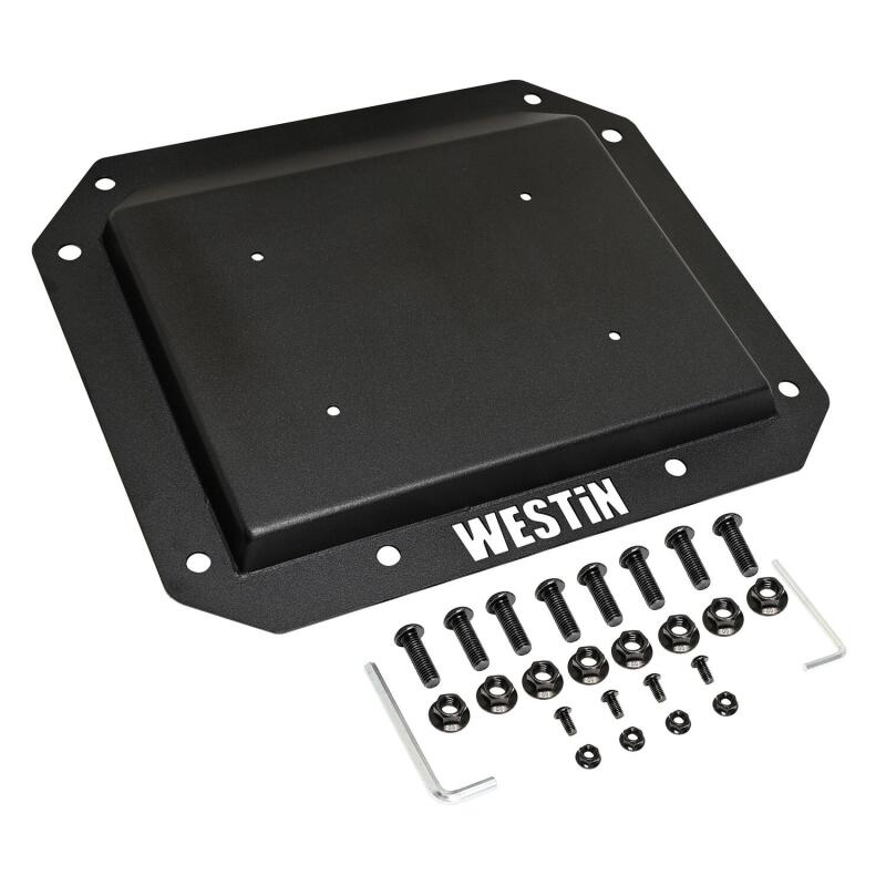 Westin 21-25 Ford Bronco (Excl. Sport) Spare Tire Delete Plate - Tex. Blk