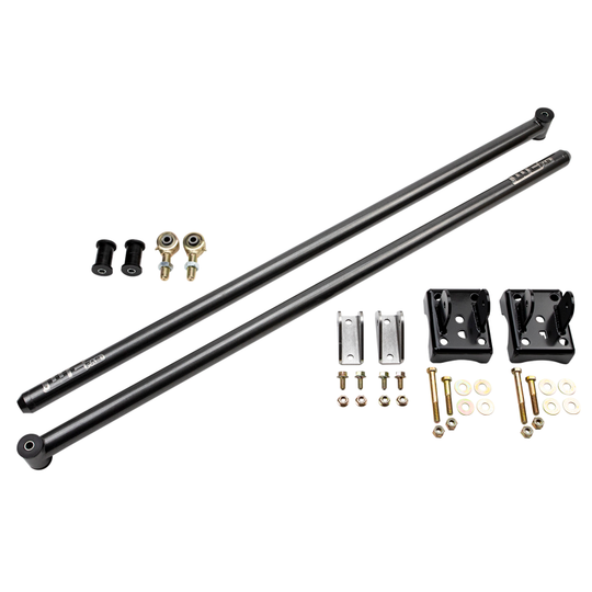 Wehrli 01-10 Duramax ECLB & CCLB 68in Traction Bar Kit - Gloss Black