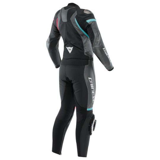 Dainese Vigorosa 2PC Leather Suit Black/Anthracite/White Size - 40