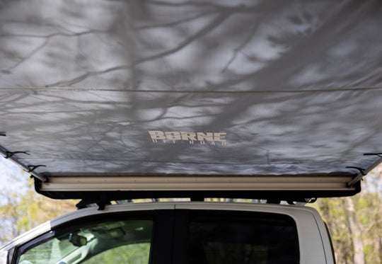 Borne Off-Road Rooftop Awning 59in L x 79in D Grey